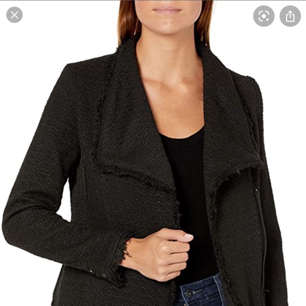 Cupcakes and Cashmere DION MOTO TWEED BLAZER NWT - Picture 2 of 4